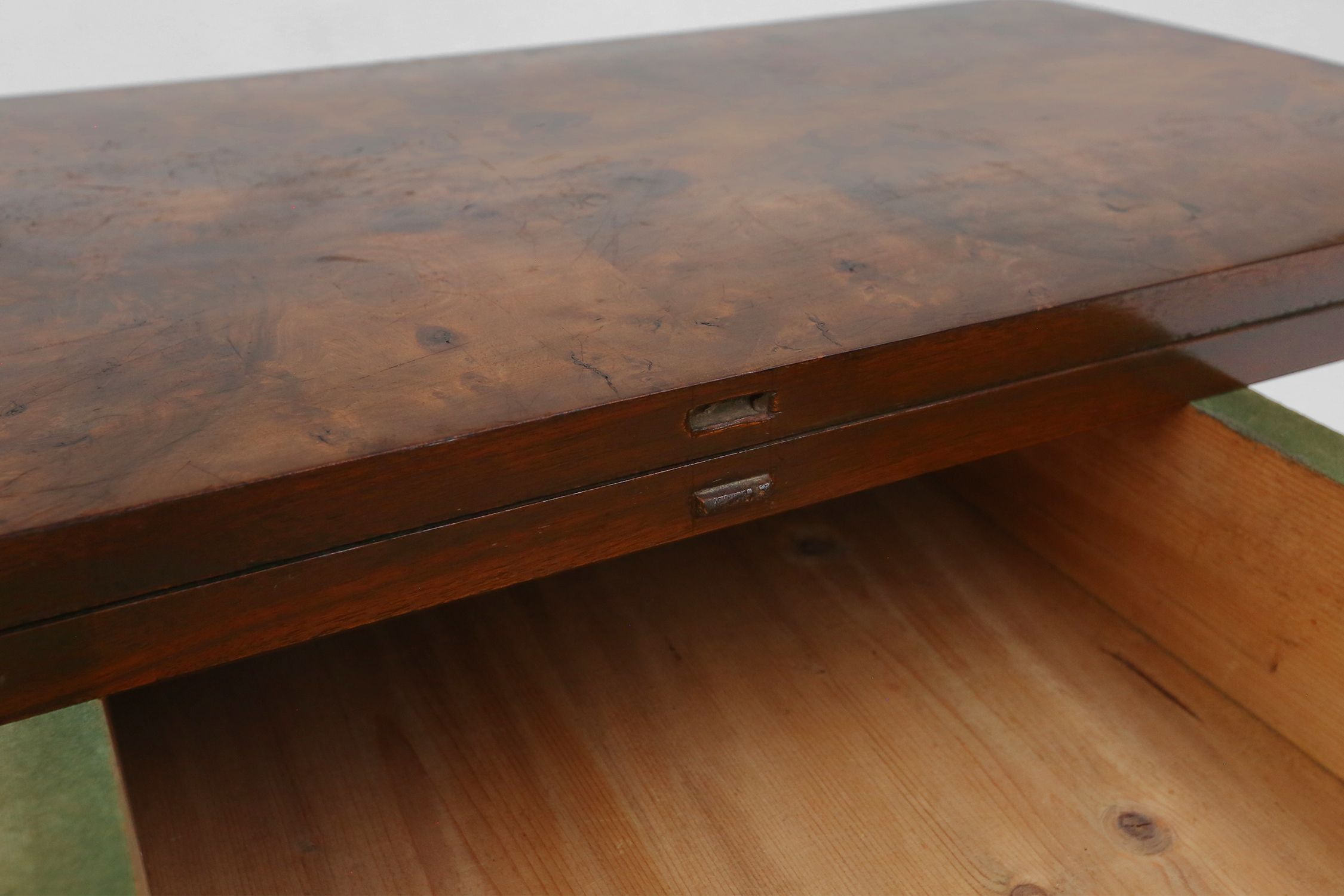 Victorian burl wood Folding Card Console Table, UK 19th Centurythumbnail